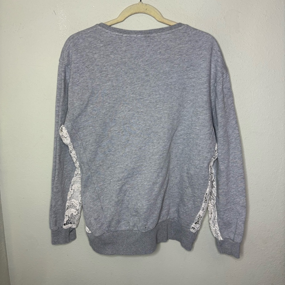 Millau Gray Skull Embroidered knit Women's Sweater Size XS - Picture 7 of 8